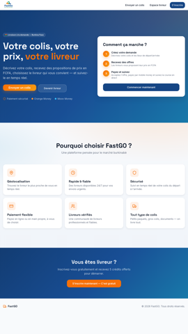 Aperçu de l'application FastGO